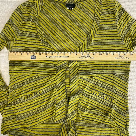 Staples Multi Green, Blue & Yellow Magnet Clasp Cardigan - Picture 5 of 14